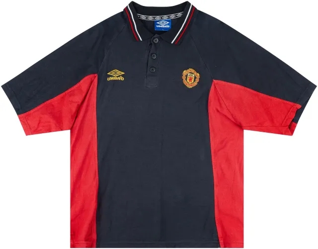 1994-96 Manchester United Umbro Polo Shirt - 6/10 - (L)