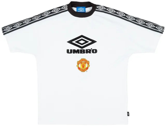 1996-97 Manchester United Umbro Training Shirt - 8/10 - (S)