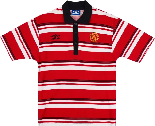 1998-99 Manchester United Umbro Polo Shirt - 8/10 - (S)