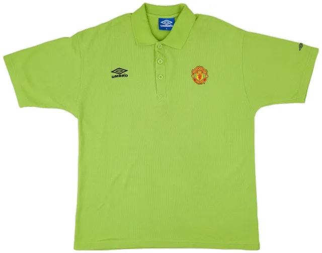 1998-00 Manchester United Umbro Polo Shirt - 9/10 - (XL)
