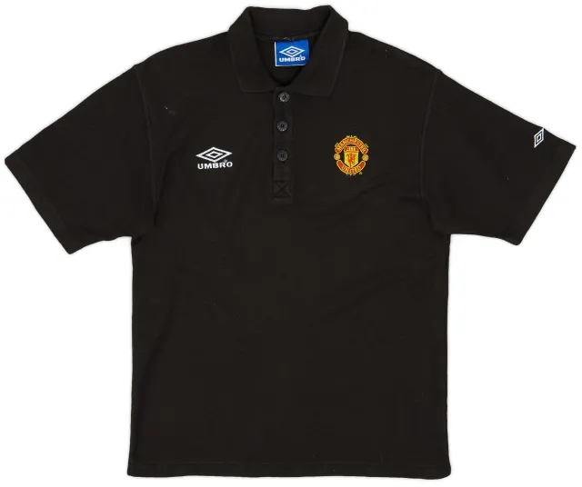 1998-99 Manchester United Umbro Polo Shirt - 9/10 - (S)