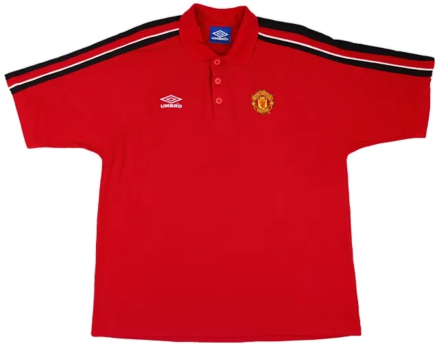 1999-00 Manchester United Umbro Polo Shirt - 9/10 - (XXL)