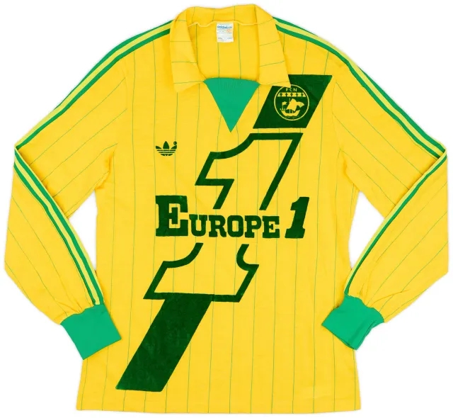 adidas 1981-82 Nantes Home Home L/S Shirt - 9/10 - (M)