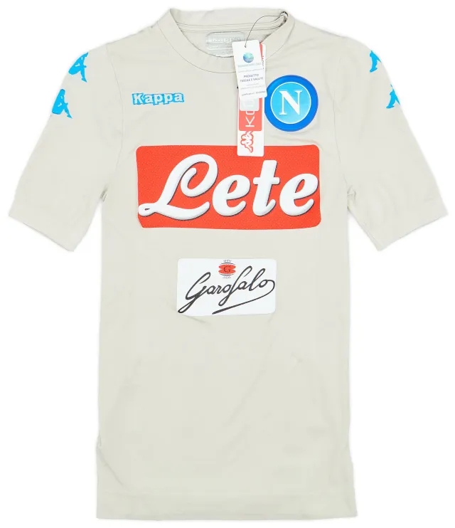 Kappa 2016-17 Napoli European Fourth Authentic Kombat Fit Shirt (S/M)