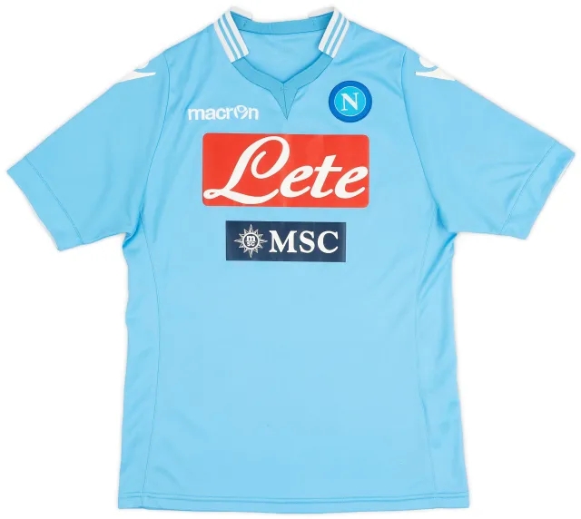 Macron 2013-14 Napoli Home Shirt - 9/10 - (S)