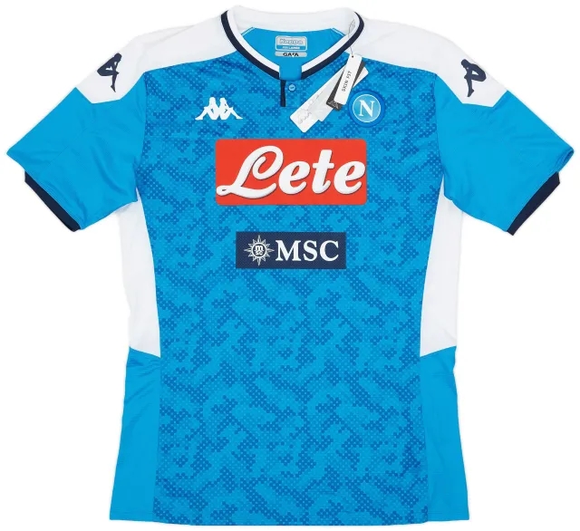 Kappa 2019-20 Napoli Authentic Home Shirt (3XL)