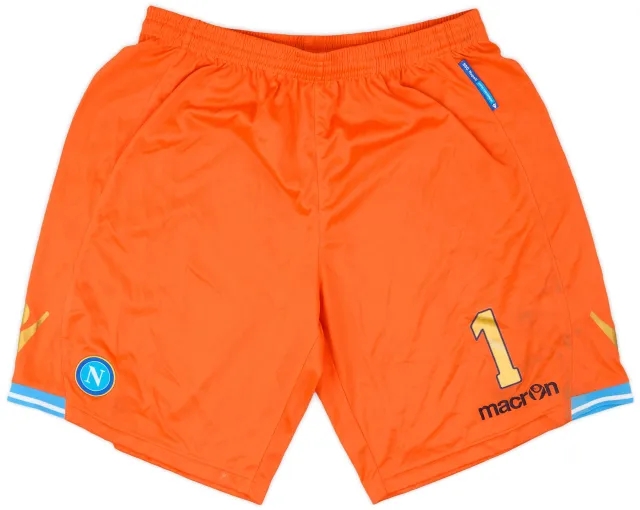 Macron 2011-12 Napoli Player Issue GK Shorts #1 - 4/10 - (XXL)