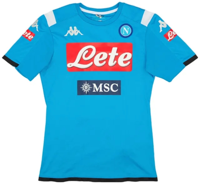 2019-20 Napoli Authentic Kappa Training Shirt - 7/10 - (S)