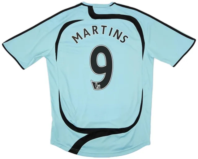 adidas 2007-08 Newcastle Away Shirt Martins #9 - 6/10 - (M)
