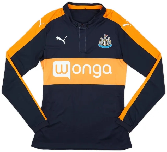Puma 2016-17 Newcastle Player Issue ACTV Fit Away L/S Shirt - 8/10 - (L)