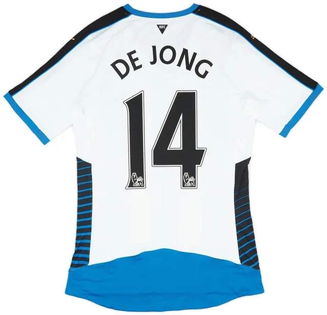 Puma 2015-16 Newcastle Player Issue ACTV Fit Home Shirt De Jong #14 (XL)