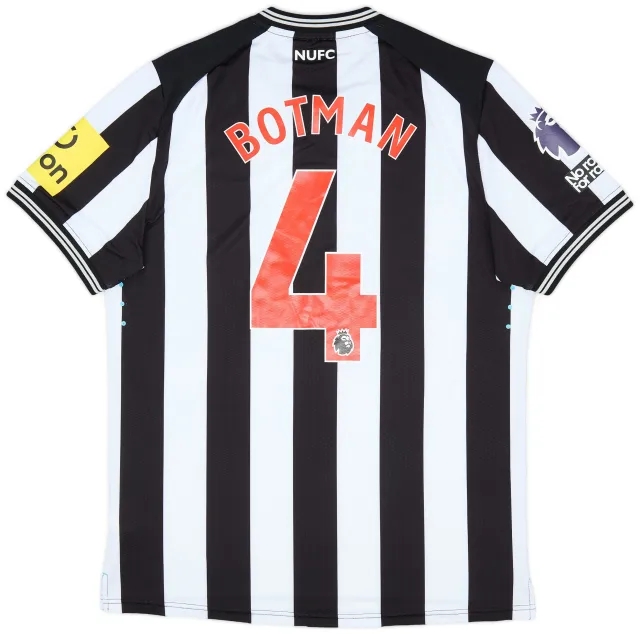 Castore 2023-24 Newcastle Match Issue Home Shirt Botman #4
