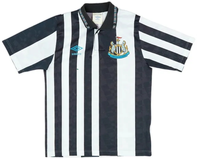 Umbro 1990-91 Newcastle United Home Shirt - 6/10 - (L.Boys)