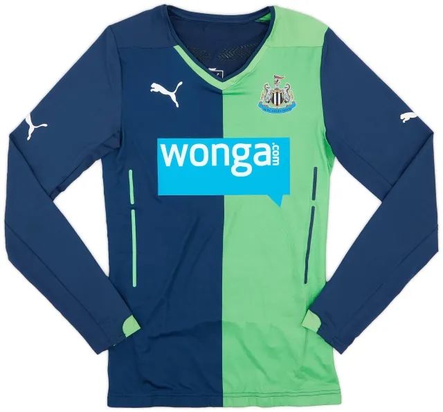 Puma 2014-15 Newcastle Player Issue ACTV Fit Third L/S Shirt - 8/10 - (L)