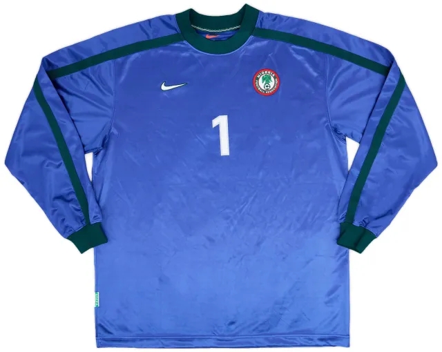 Nike 1998-00 Nigeria Player Issue GK Shirt #1 - 7/10 - (XL)
