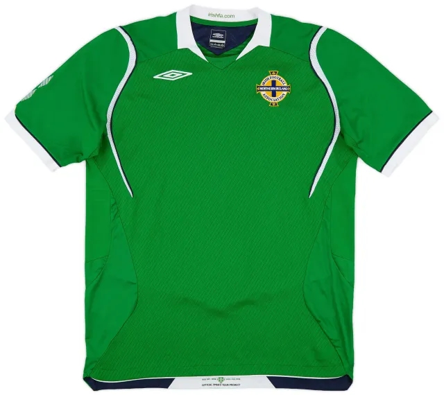 Umbro 2008-10 Northern Ireland Home Shirt - 9/10 - (L)