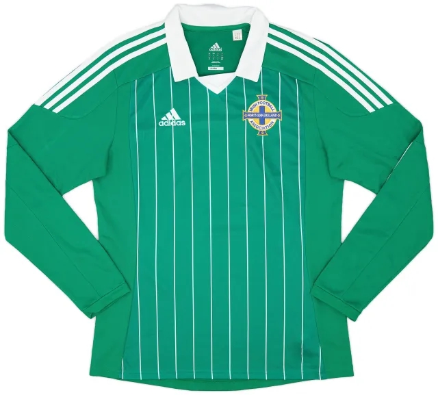 adidas 2012-13 Northern Ireland Home L/S Shirt - 9/10 - (M)