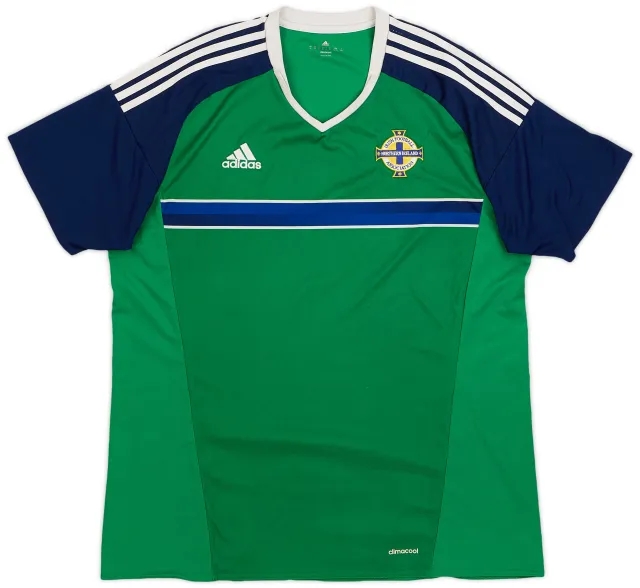 Umbro 2016-17 Northern Ireland Home Shirt - 8/10 - (XL)