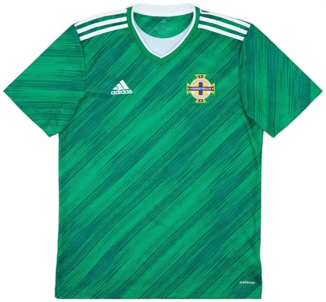 adidas 2020-22 Northern Ireland Home Shirt - 9/10 - (M)