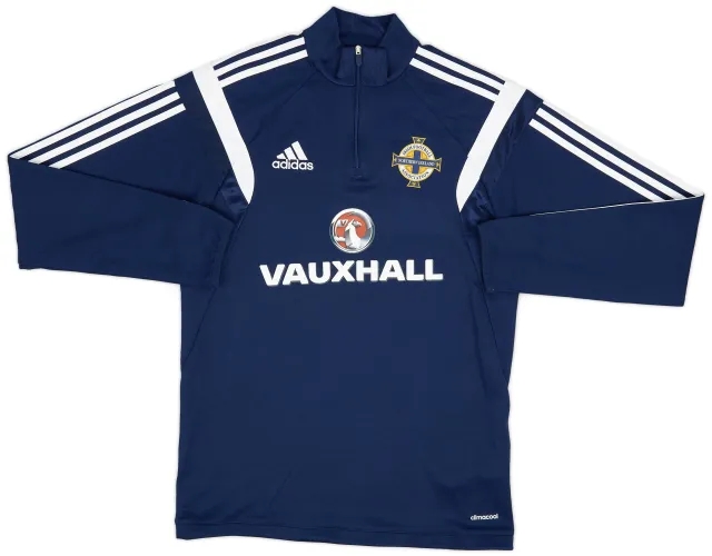 2015-16 Northern Ireland adidas 1/4 Zip Top - 9/10 - (S)