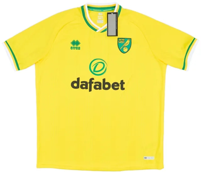 Errea 2020-21 Norwich City Home Shirt (XXL)