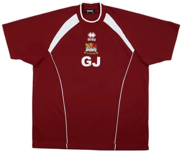 2000s Newport County Errea Staff Issue Training Shirt 'GJ' - 7/10 - (XXL)