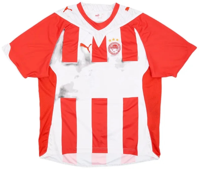 Puma 2009-10 Olympiakos Home Shirt - 4/10 - (L)