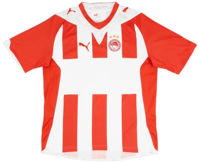 Puma 2009-10 Olympiakos Home Shirt - 9/10 - (L)