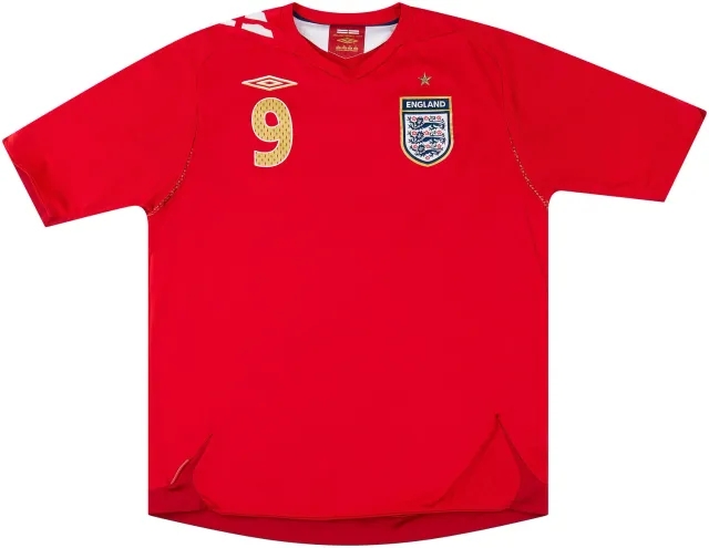 Umbro 2006-08 England Away Shirt Rooney #9 - 6/10 - (XL)
