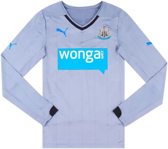 Puma 2014-15 Newcastle Player Issue ACTV Fit Away L/S Shirt - 8/10 - (L)