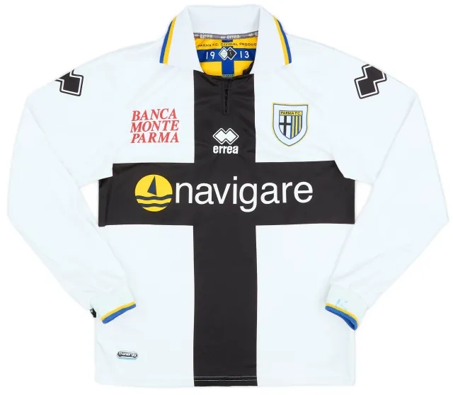 Errea 2010-11 Parma Home L/S Shirt #19 - 9/10 - (S)