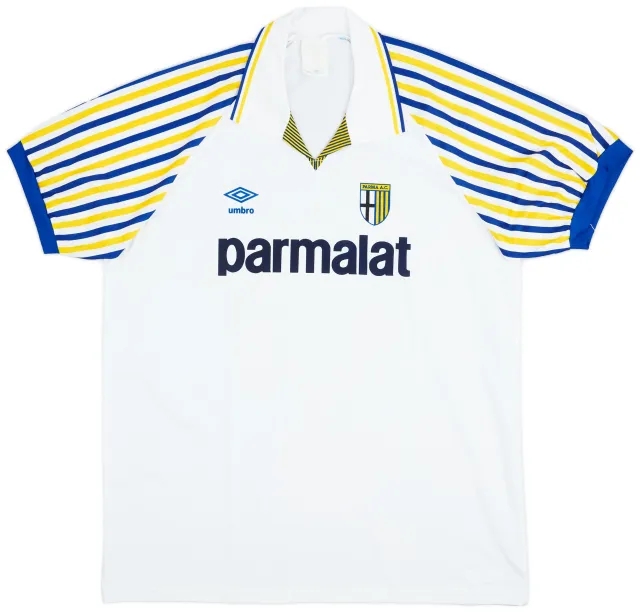 Umbro 1990-91 Parma Home Shirt - 8/10 - (XL)