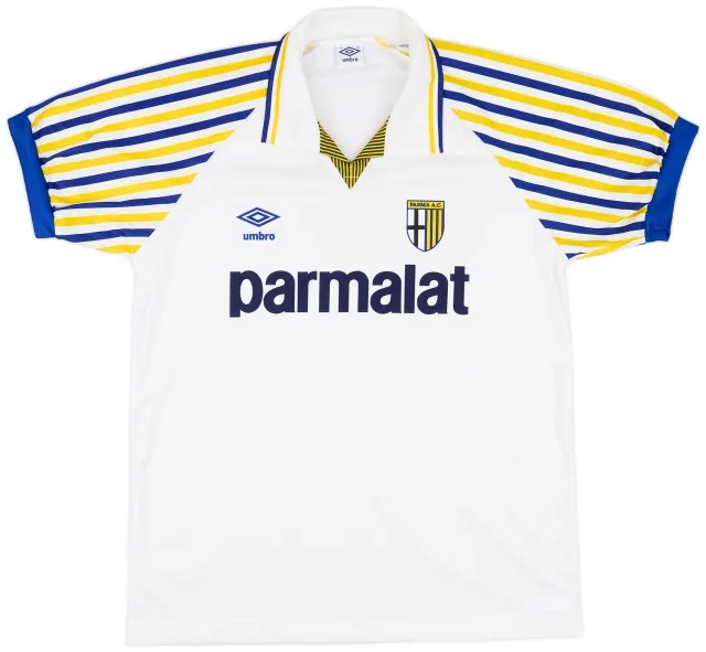 Umbro 1990-91 Parma Home Shirt - 8/10 - (M)
