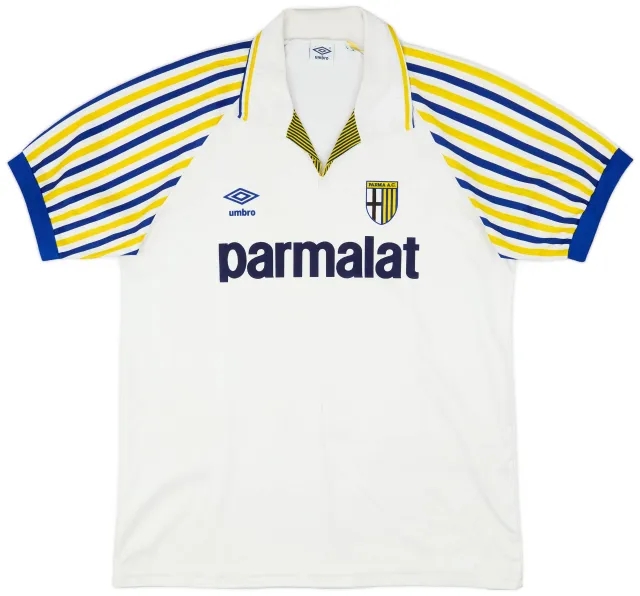 Umbro 1990-91 Parma Home Shirt - 7/10 - (L)