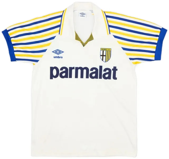 Umbro 1991-92 Parma Home Shirt - 6/10 - (S)