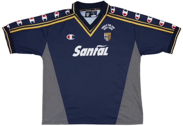 2001-02 Parma 'Signed' Finale TIM Cup Away Shirt - 9/10 - (XL)