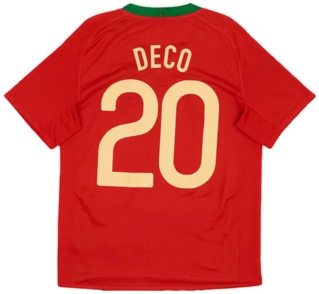 Nike 2008-10 Portugal Home Shirt Deco #20 - 8/10 - (S)