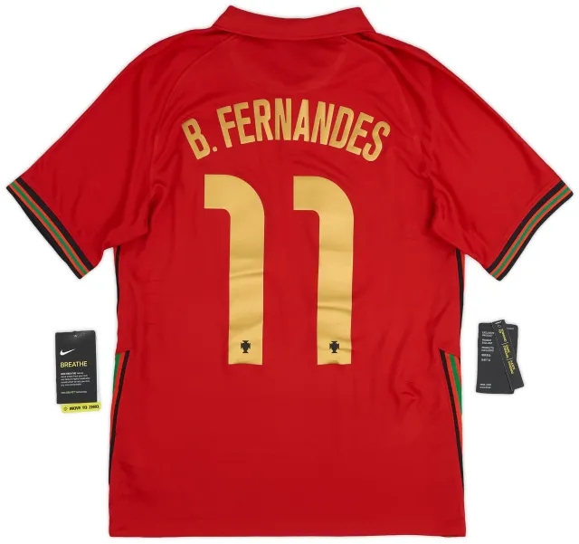 Nike 2020-21 Portugal Home Shirt B. Fernandes #11 (S)