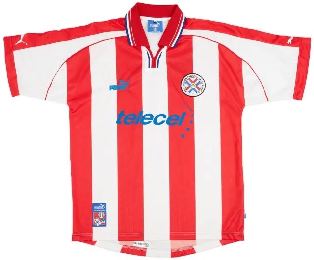 Puma 2000-02 Paraguay Home Shirt - 8/10 - (XL)