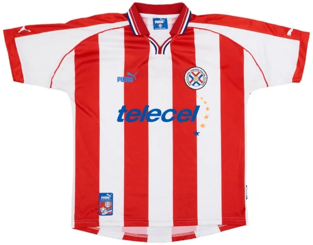 Puma 2000-02 Paraguay Home Shirt - 9/10 - (XL)