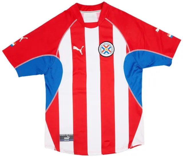 Puma 2002-03 Paraguay Home Shirt - 8/10 - (M)