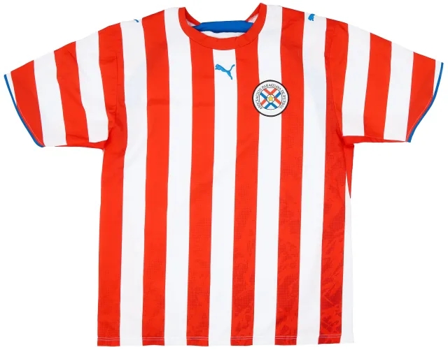 Puma 2006-07 Paraguay Home Shirt - 8/10 - (L)