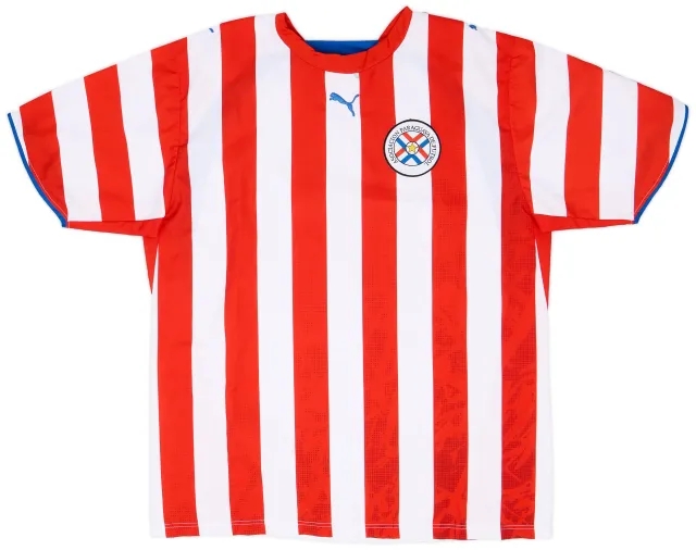 Puma 2006-07 Paraguay Home Shirt - 9/10 - (L)