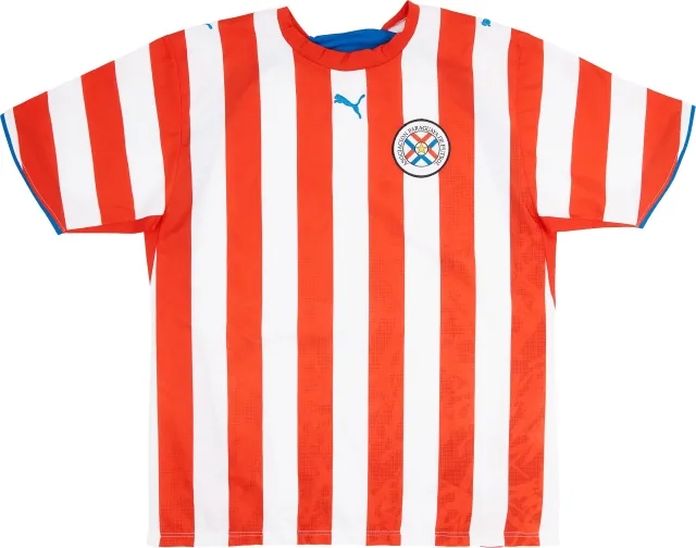 Puma 2006-07 Paraguay Home Shirt - 9/10 - (L)