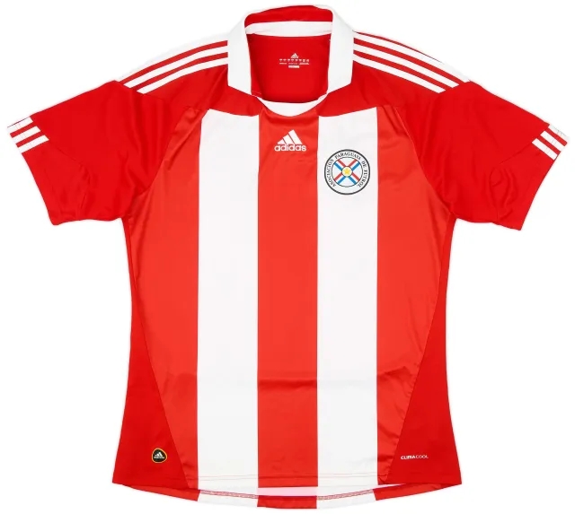 adidas 2010-12 Paraguay Home Shirt - 8/10 - (L)