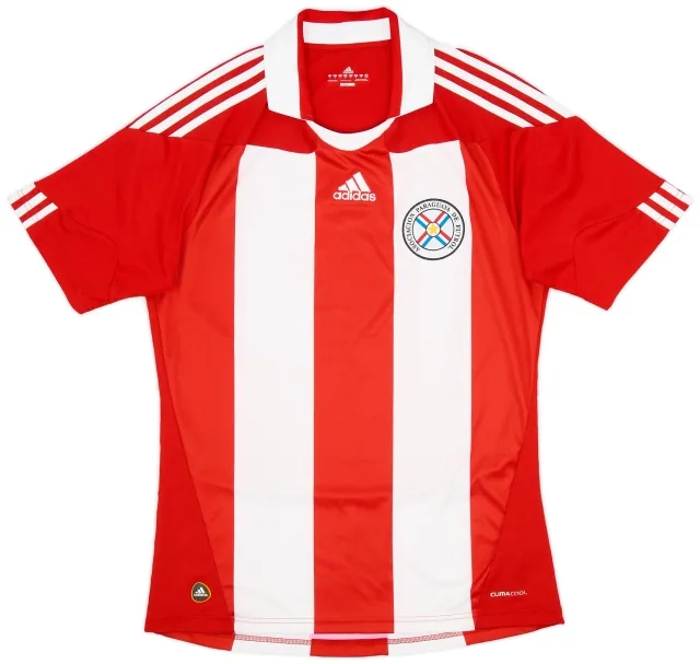 adidas 2010-12 Paraguay Home Shirt - 8/10 - (M)