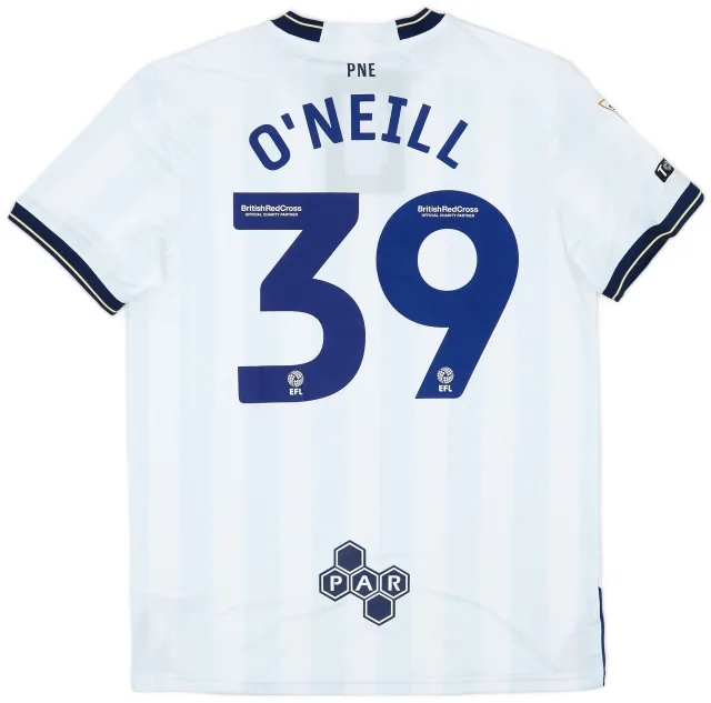 Castore 2023-24 Preston North End Match Issue Home Shirt O'Neill #39