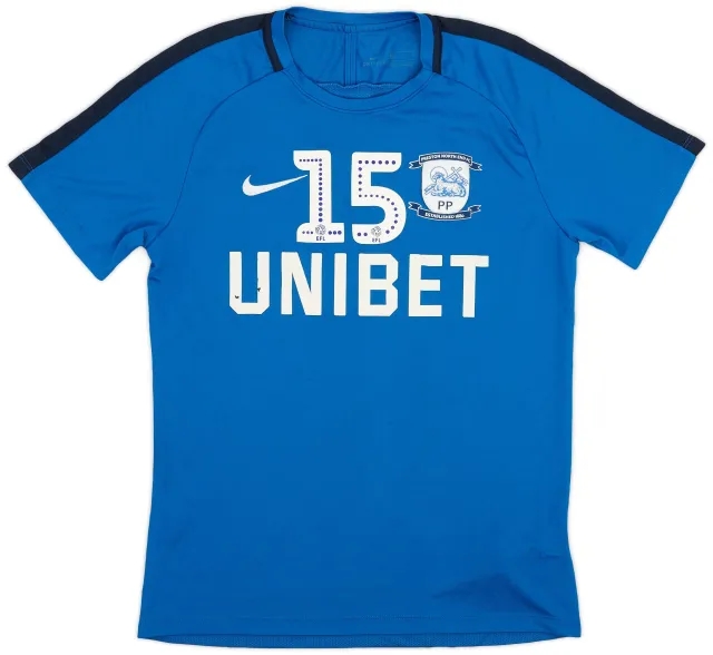 2018-19 Preston North End Player Issue Nike Training Shirt #15 - 6/10 - (M)