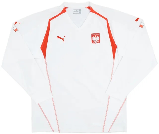 Puma 2004-06 Poland Home L/S Shirt - 9/10 - (XL)