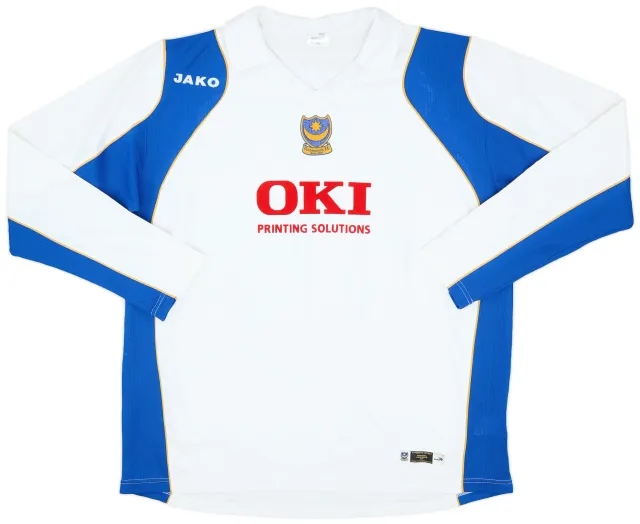 Jako 2006-07 Portsmouth Away L/S Shirt - 8/10 - (XL)